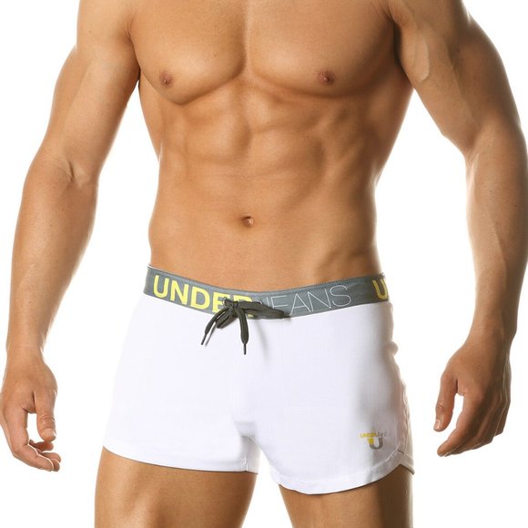 Junk UnderJeans Sprint Short Swimwear Trunk White - MB20108